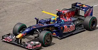 Sébastien Bourdais driving the Toro Rosso STR4 at the 2009 Spanish Grand Prix.