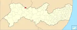Location of Cedro in Pernambuco