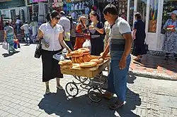 Image 56Bread vendor in a market street of Tashkent (from Tashkent)