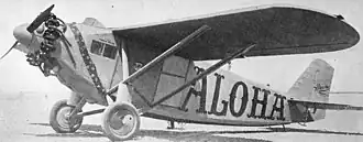 Breese-Wilde Model 5 airplane (KHAC (later KFBI), 1927)[11]