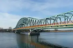 A bridge on the Oder River in Gryfino