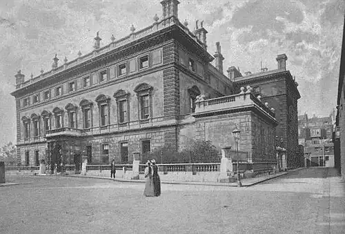 Bridgewater House in 1896 (front façade)