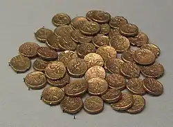50 gold staters of Commius, Tincomarus and Eppillus, Alton, southern England, 1st century BC - 1st century AD
