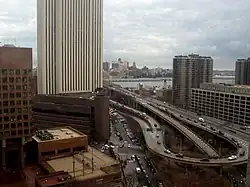 Ramp from the Brooklyn Bridge to FDR Drive, completed circa 1969