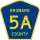 County Road 5A marker