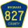 County Road 827 marker