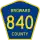 County Road 840 marker