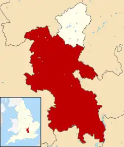 Shown within the ceremonial county of Buckinghamshire