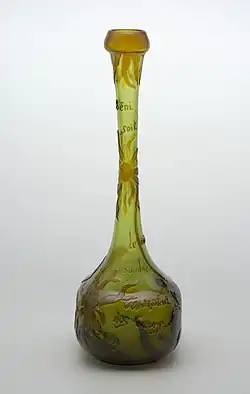 Bud vase by Gallé (1900)