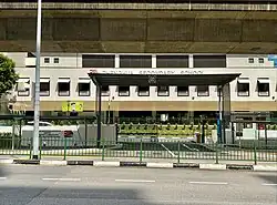 The school's main gate along Bukit Panjang Ring Road