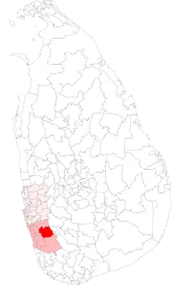 Location of Bulathsinhala