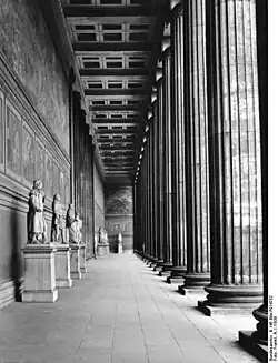 Vestibule with wall paintings by Peter von Cornelius, 1939