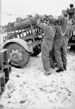 Loading 30 cm rockets