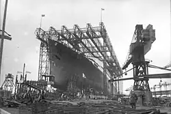 The launching of the SS Bremen