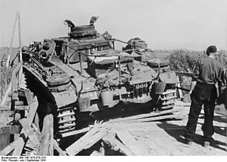 Panzer III tank equipped with the N.K.A.V.