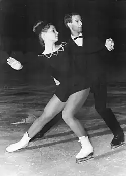 Heinz-Ulrich Walther and Brigitte Wockoeck at the 1963 Winter Olympics