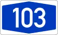 Bundesautobahn 103 number.svg