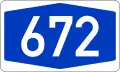 Bundesautobahn 672 number.svg