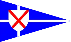 Burgee of Porthpean Sailing Club, Cornwall