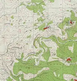 Deir Ghassana, (Beit Rima bottom left), 1943 1:20,000