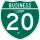 Business Interstate 20-P marker