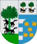 A coat of arms of the town of Busturia (Basque Country, Spain)