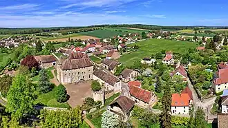 The chateau and surroundings in Buthiers