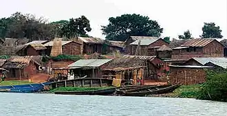 Sangoan Later Stone Age site with earthworks and rock art paintings