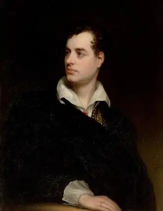 Portrait of Lord Byron, 1814