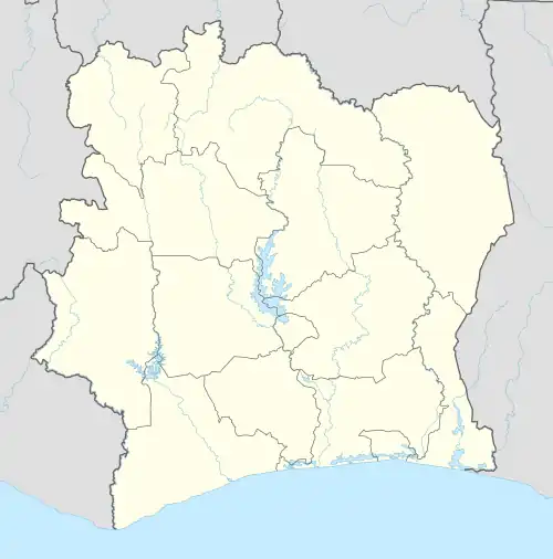 Approximate location where Abure is spoken