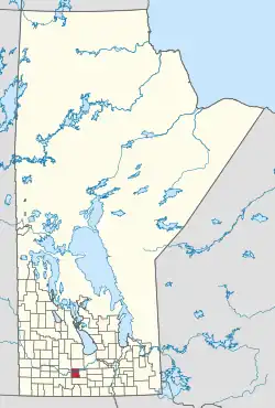Location of the RM of Victoria in Manitoba