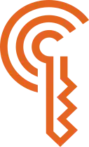 An orange key-like logo representing the Car Connectivity Consortium's (CCC) Digital Key.