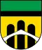 The coat of arms of Onsernone consists of a yellow bridge with 3 black arches. Above the bridge is a band of green. In front of the bridge is a thin, white bridge.