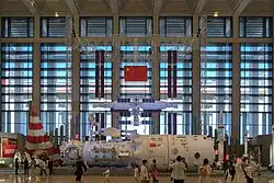 West Hall with exhibition of China Manned Space Program in 2023