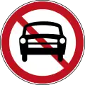 No motor vehicles