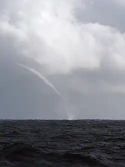 Waterspout in the Tasman Sea, 29 January 2009
