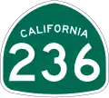 State Route 236 marker