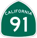 State Route 91 marker