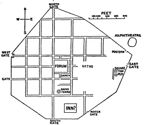 Plan of Silchester, England
