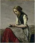 Camille Corot: Reading Girl, around 1850