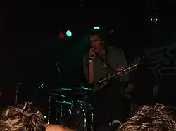Capdown performing at the University of East Anglia in 2005, with Jake Sims-Fielding in the foreground