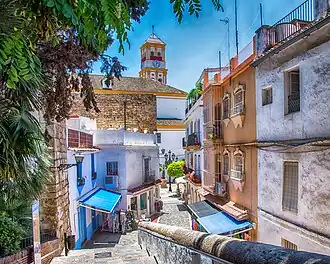 View the streets of the old town of Marbella