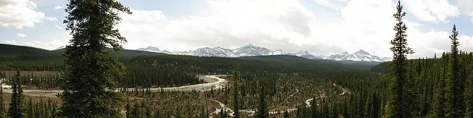 Nikanassin Range over the foothills