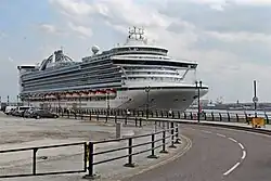 Caribbean Princess at Liverpool Cruise Terminal