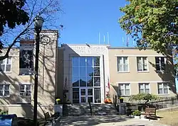 Carlstadt Memorial Municipal Building, seen from Madison Street