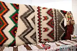 Wool blankets with ornaments