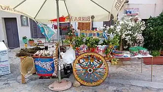 A street vendor's cart