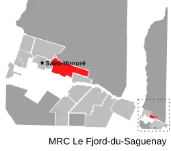 Location of Saint-Fulgence