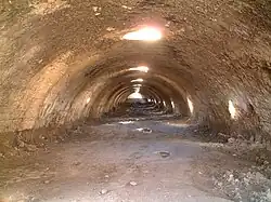 Interior of one of the cisterns