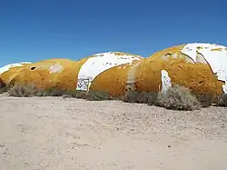 Some domes resembled caterpillars.